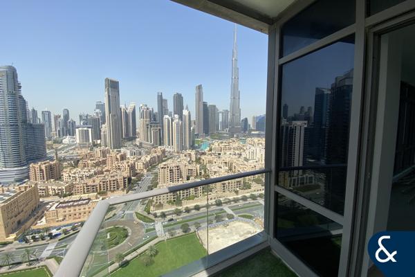 Burj View | 2 Bed+Study | Unfurnished