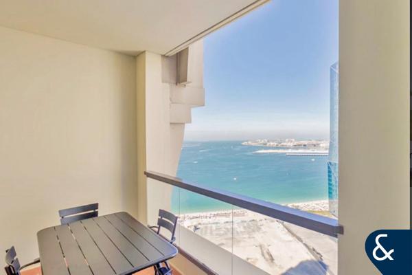 Sea & Marina View | 2 Bedrooms | Unfurnished