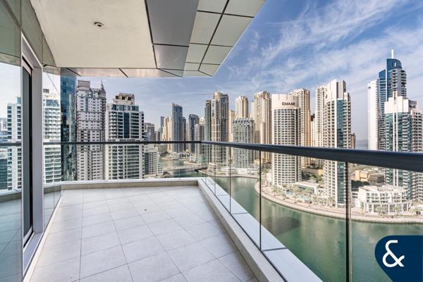 Large Balcony | Full Marina View | Furnished