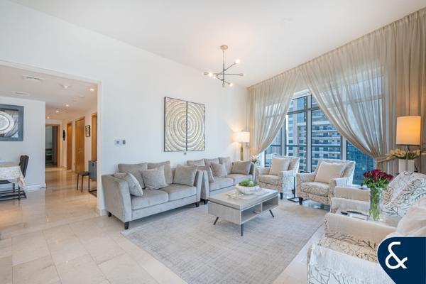 Large Balcony | Full Marina View | Furnished