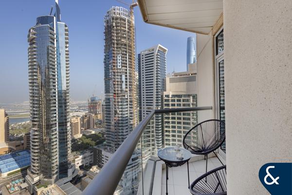 High Floor | Marina Sea Views | 909 Sq Ft