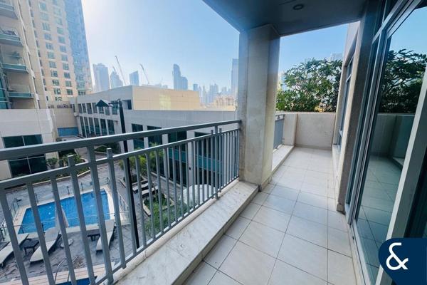 Large Studio | Unfurnished | Pool Views