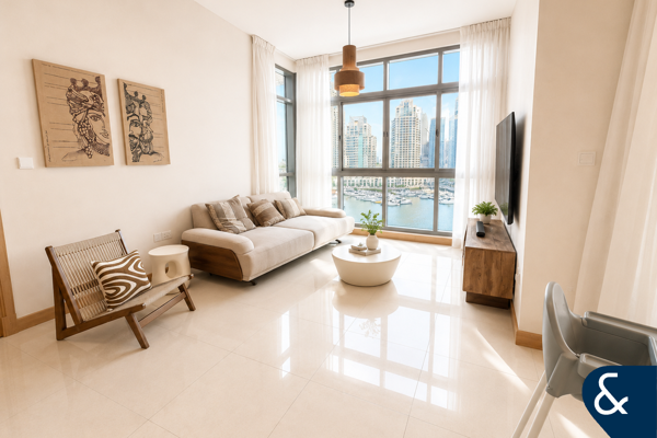 Full Marina View | Unique 2 Bed Apartment