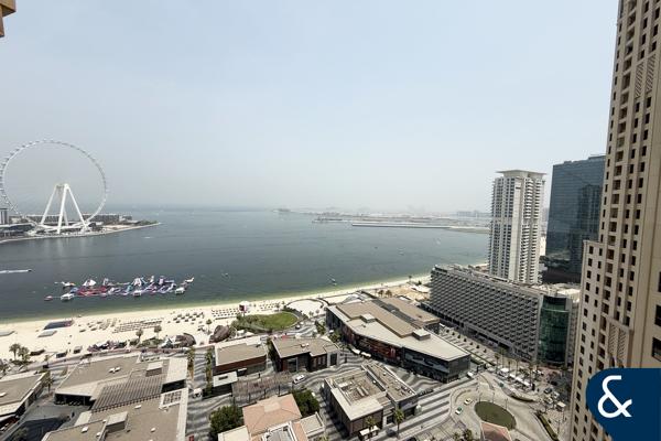 Unfurnished | JBR View | Dubai Eye |  2 Bed