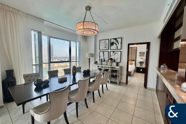 Full Burj View | Furnished | 3 Bed | Maid's