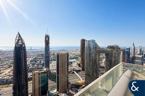 Burj Vista 1/ semi furnished/ sky views