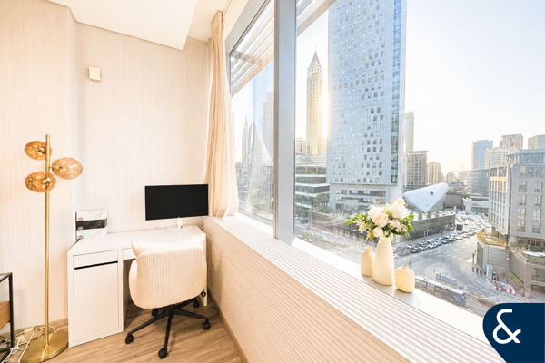 1 Bed | Upgraded | DIFC Views | Furnished