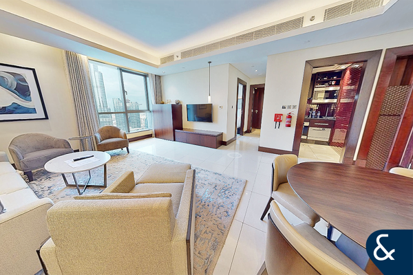 Full Burj Khalifa and Fountain View | 1 Bed
