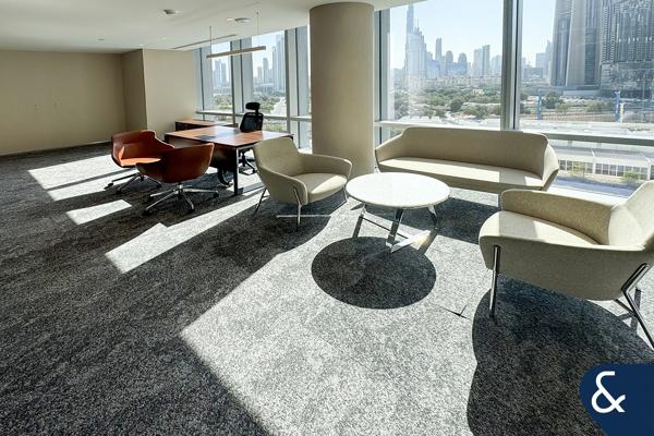 Prestigious Office| Furnished | Burj View