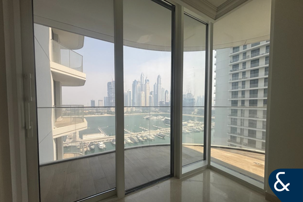High Floor 2BR | Marina View | Private Beach
