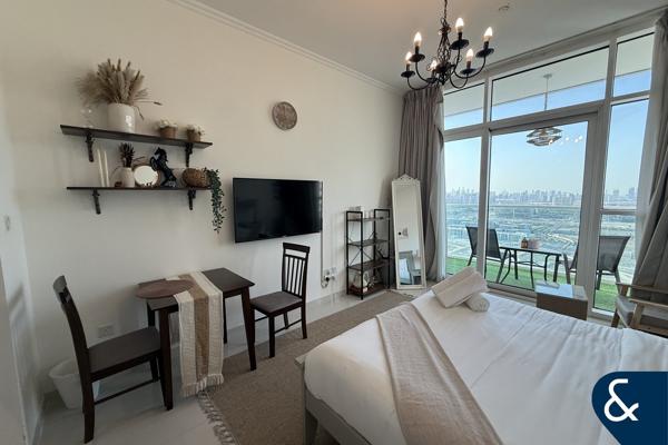 High Floor | Golf Views | Furnished | Balcony