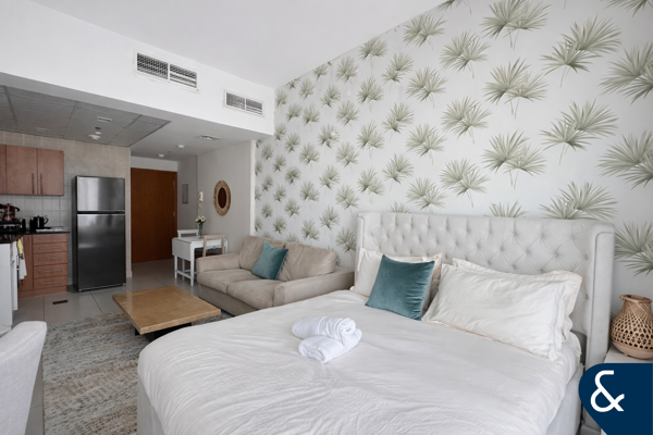 Studio | Furnished | Partial Marina View