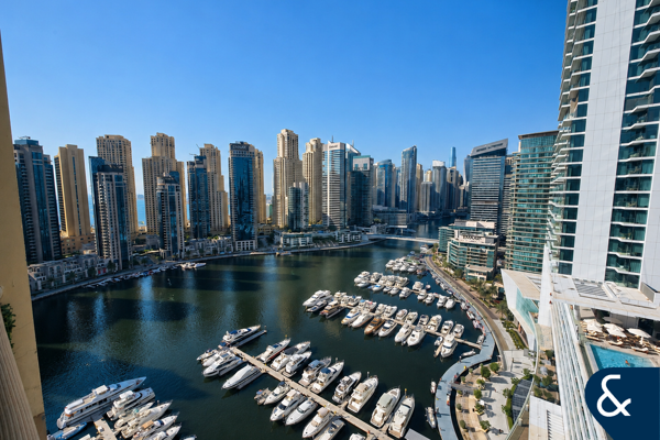 High Floor | Upgraded | Full Marina Views