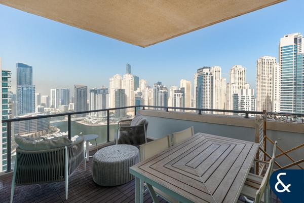 3 Bedroom + Study + Maids | Full Marina view