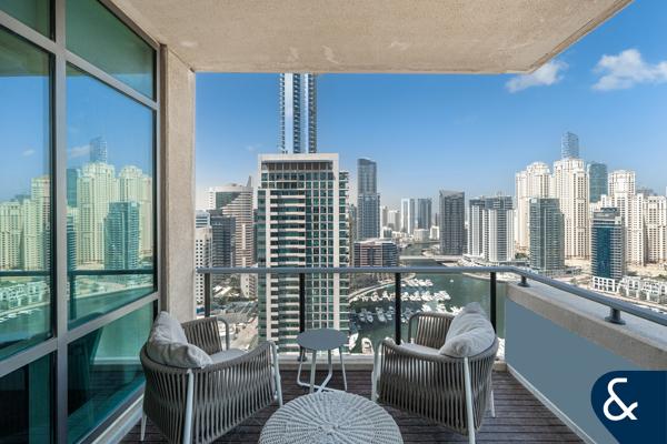 3 Bedroom + Study + Maids | Full Marina view